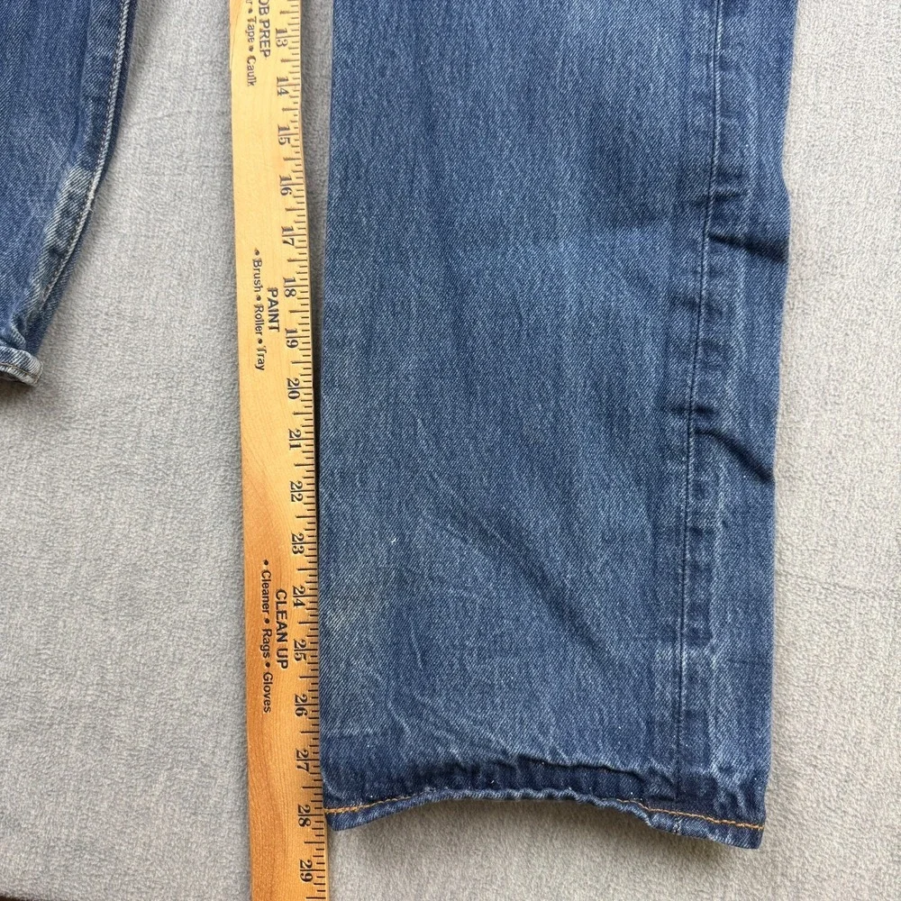 Levis 501‎ Jeans Mens 34X30 Fit 32X28 Blue Denim Button Fly Straight Leg Modern
